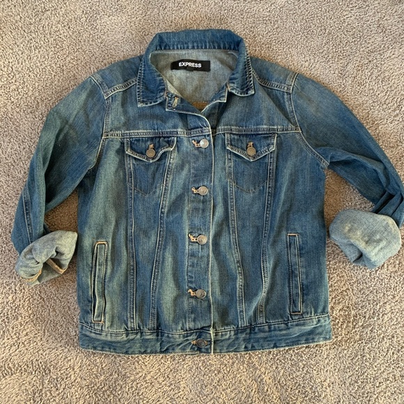 Express Jackets & Blazers - NWOT Express Button Up Jean Jacket